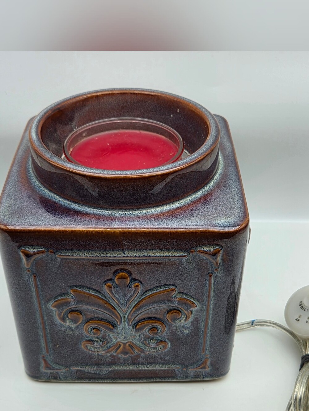 Yankee Candle Tuscan Scenterpiece Fleur De Lis Easy MeltCup Warmer Timer Large